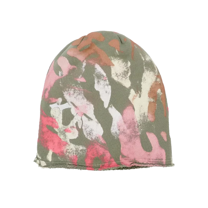 SKYLRK Fleece Beanie Cherry Camo