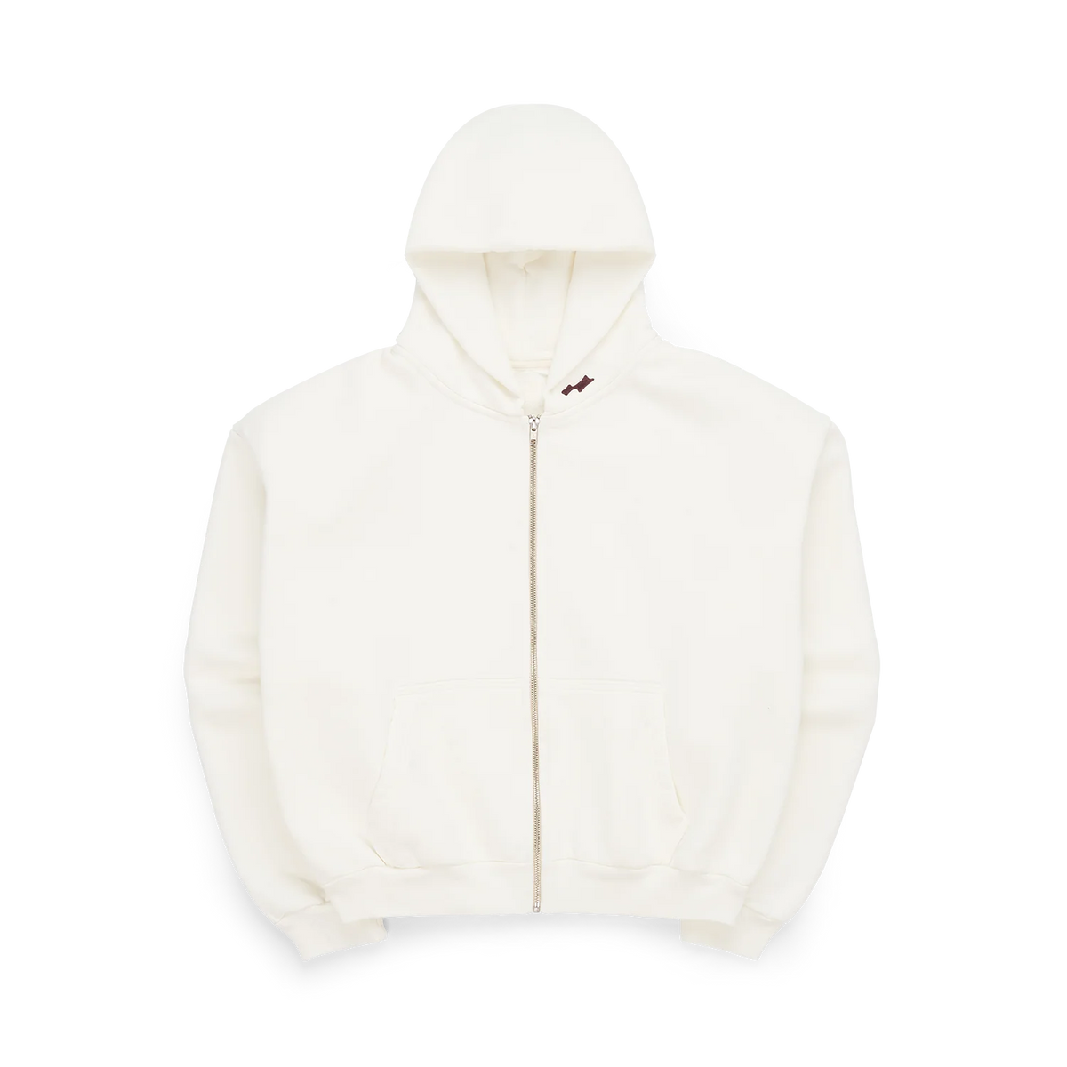SKYLRK Knit Zip Hoodie Natural No Dye