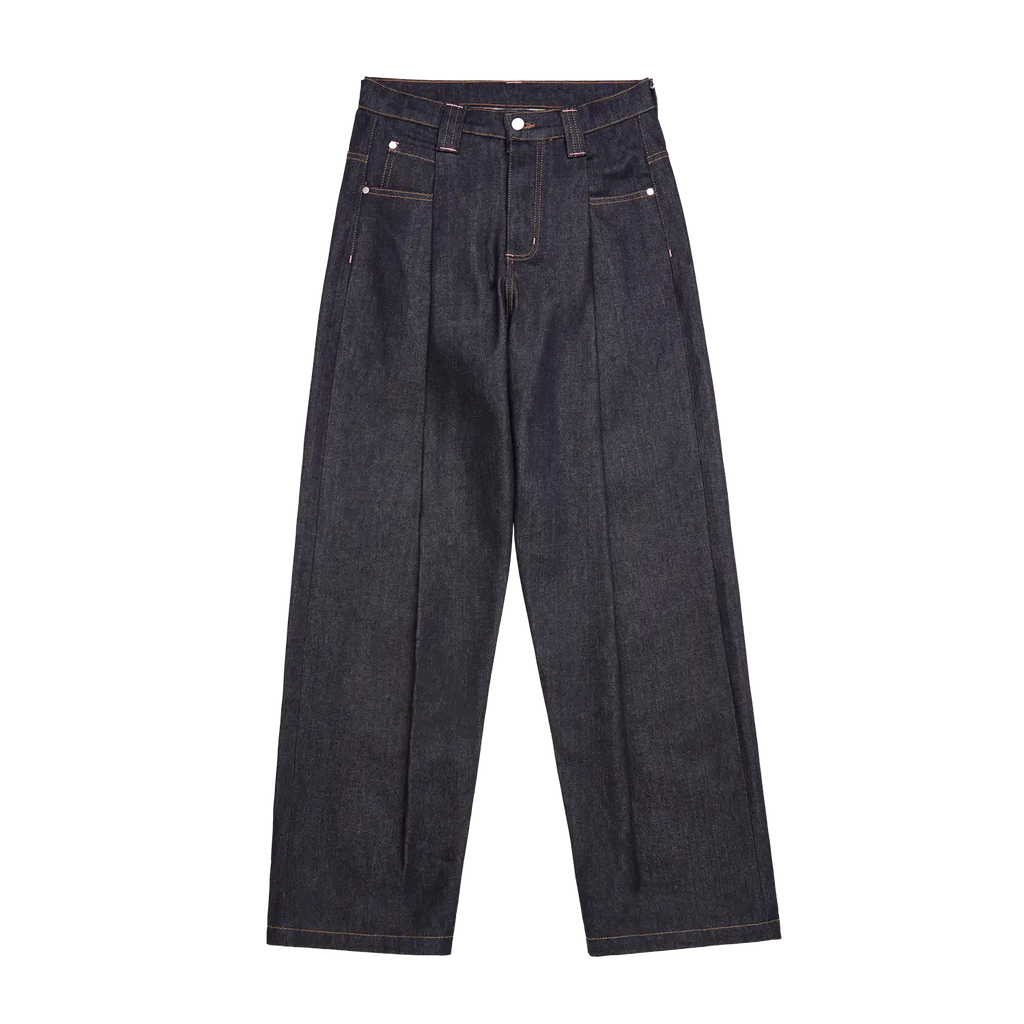 SKYLRK PLEATED DENIM JEAN RAW