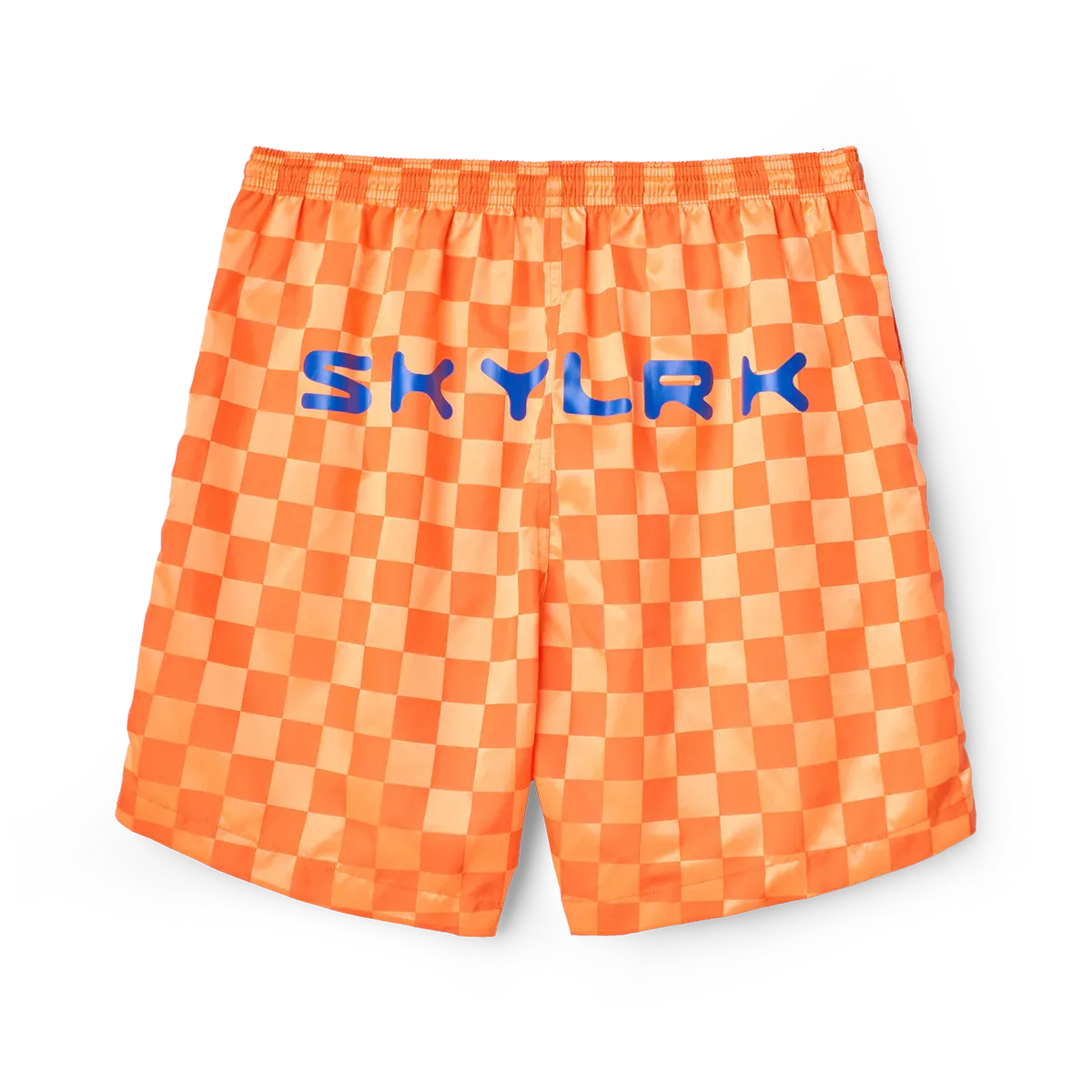 SKYLRK Checker Short Orange