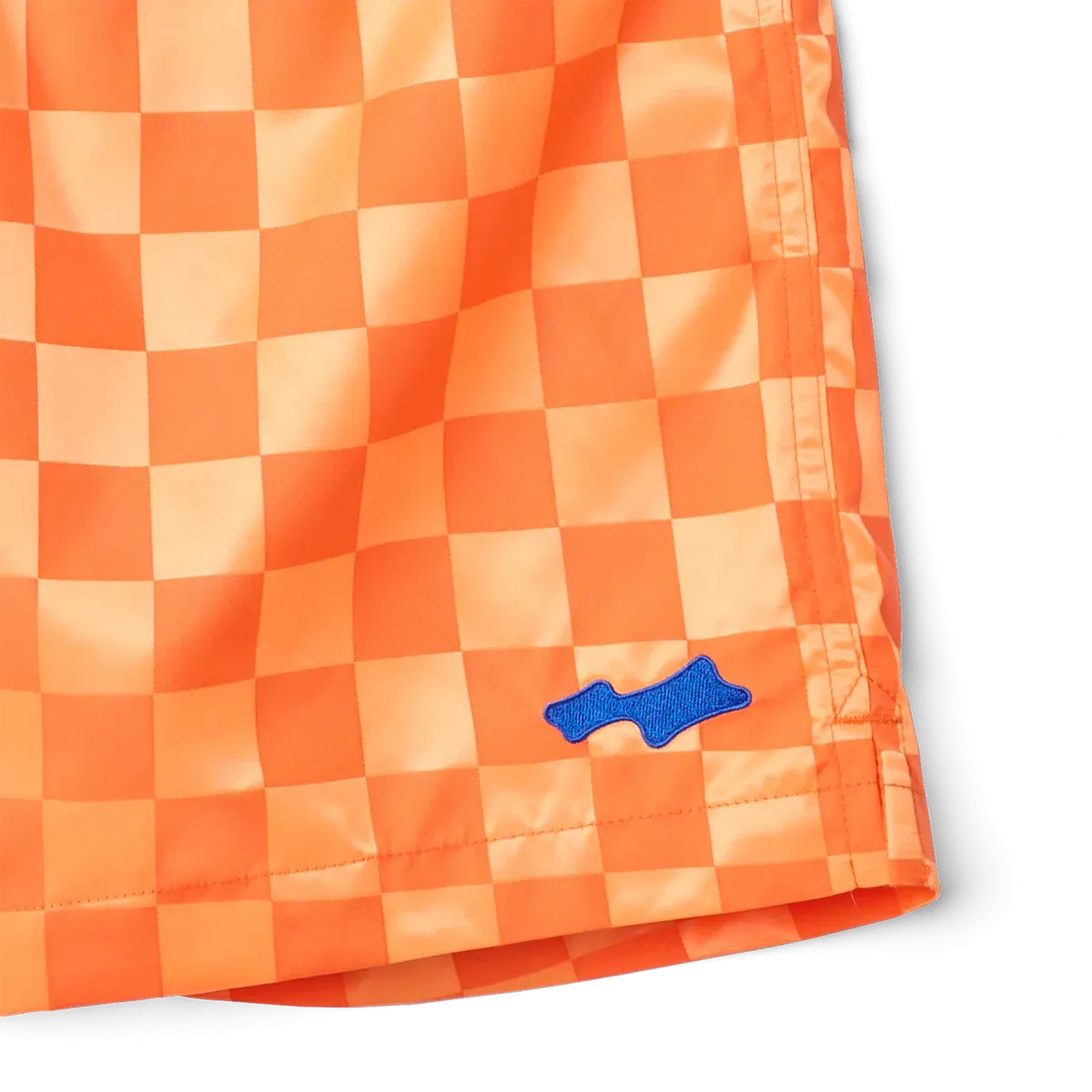 SKYLRK Checker Short Orange