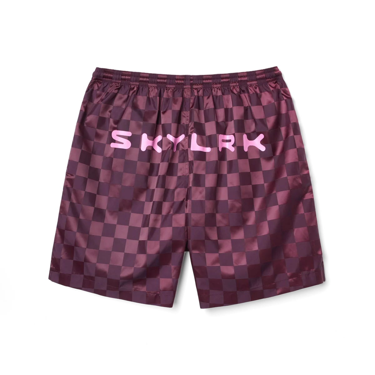 SKYLRK CHECKER SHORT PLUM