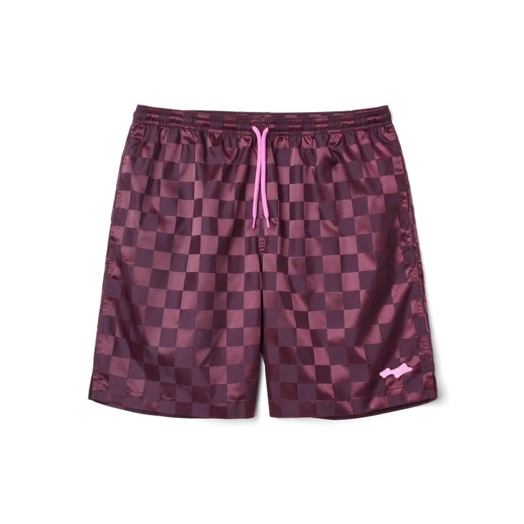 SKYLRK CHECKER SHORT PLUM