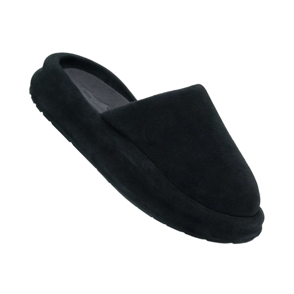 SKYLRK REST SLIPPER SMOOTH SUEDE JET