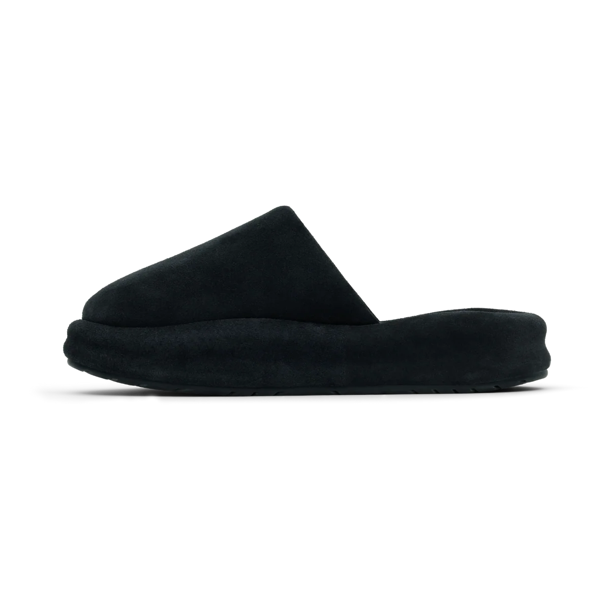 SKYLRK REST SLIPPER SMOOTH SUEDE JET