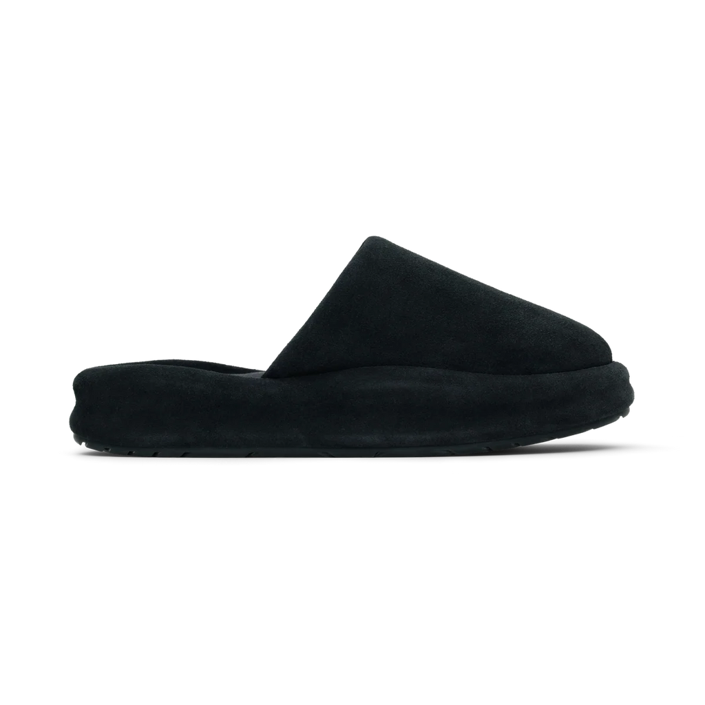 SKYLRK REST SLIPPER SMOOTH SUEDE JET