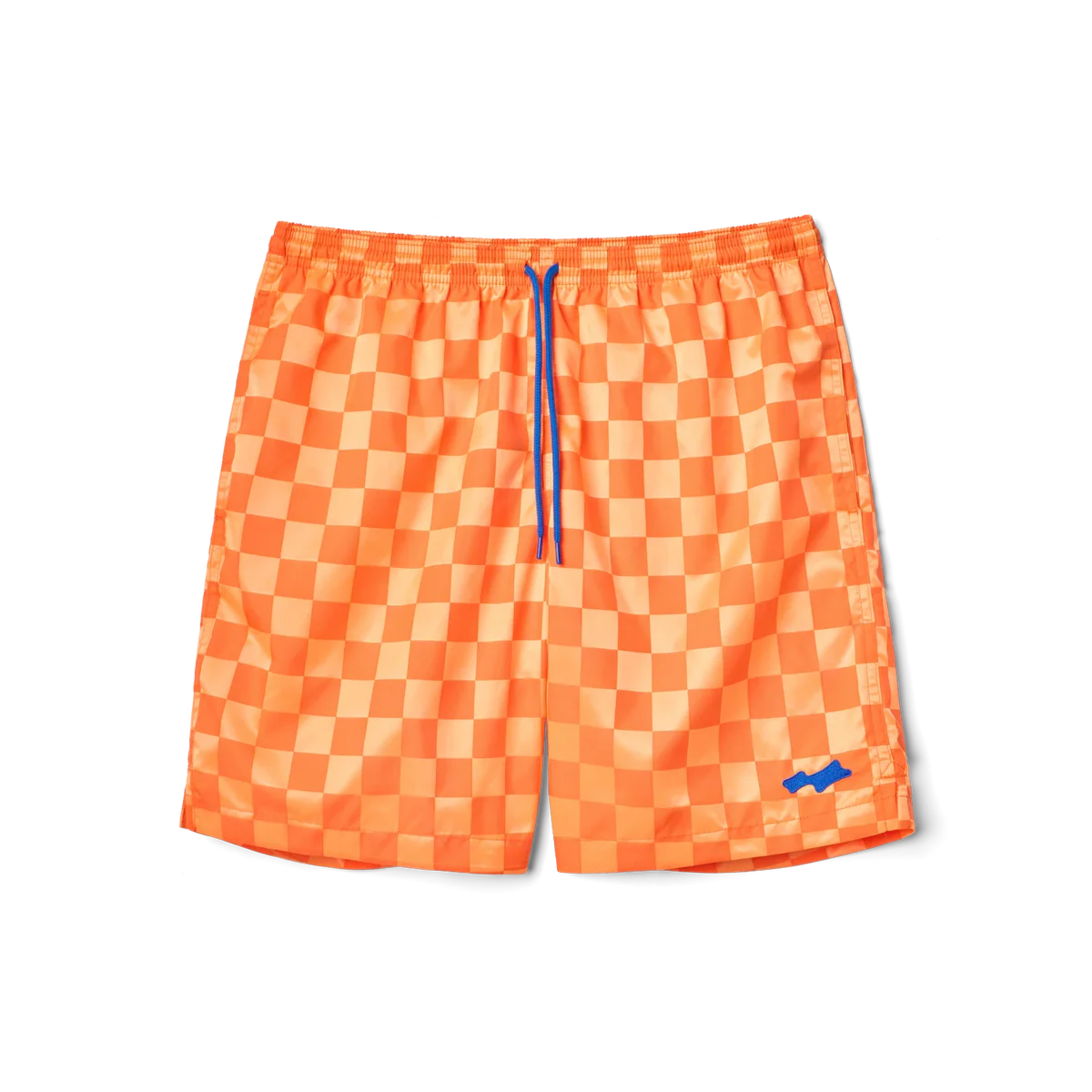 SKYLRK Checker Short Orange